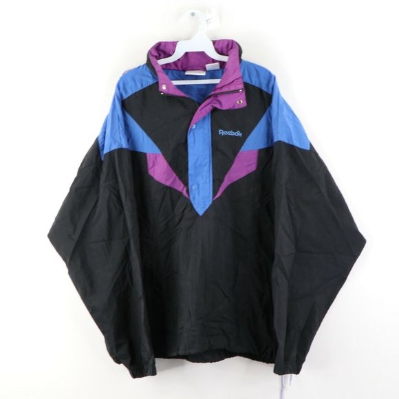 Reebok Other - Vintage Reebok Hooded Nylon Packable Anorak Jacket